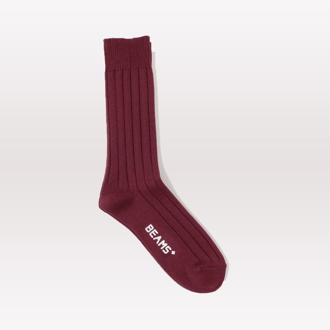 Rib Socks - Burgundy