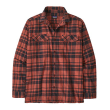 Load image into Gallery viewer, Midweight Organic Fjord Flannel Shirt - Ice Caps : Burl Red
