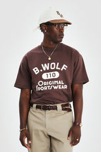 Load image into Gallery viewer, Oversized Tee - B. Wolf Print Brown
