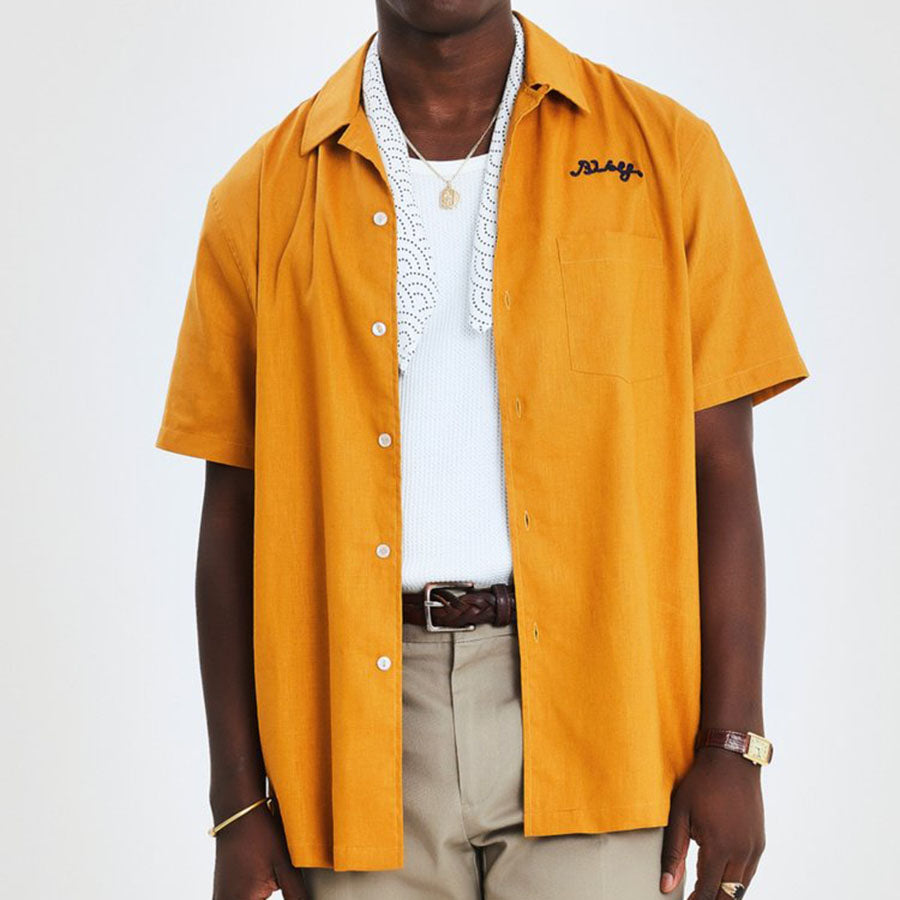 Social Club Short Sleeve Shirt - Orange