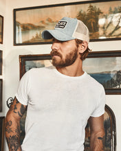 Load image into Gallery viewer, Avery Ranch CAT Trucker Hat - Blue Denim
