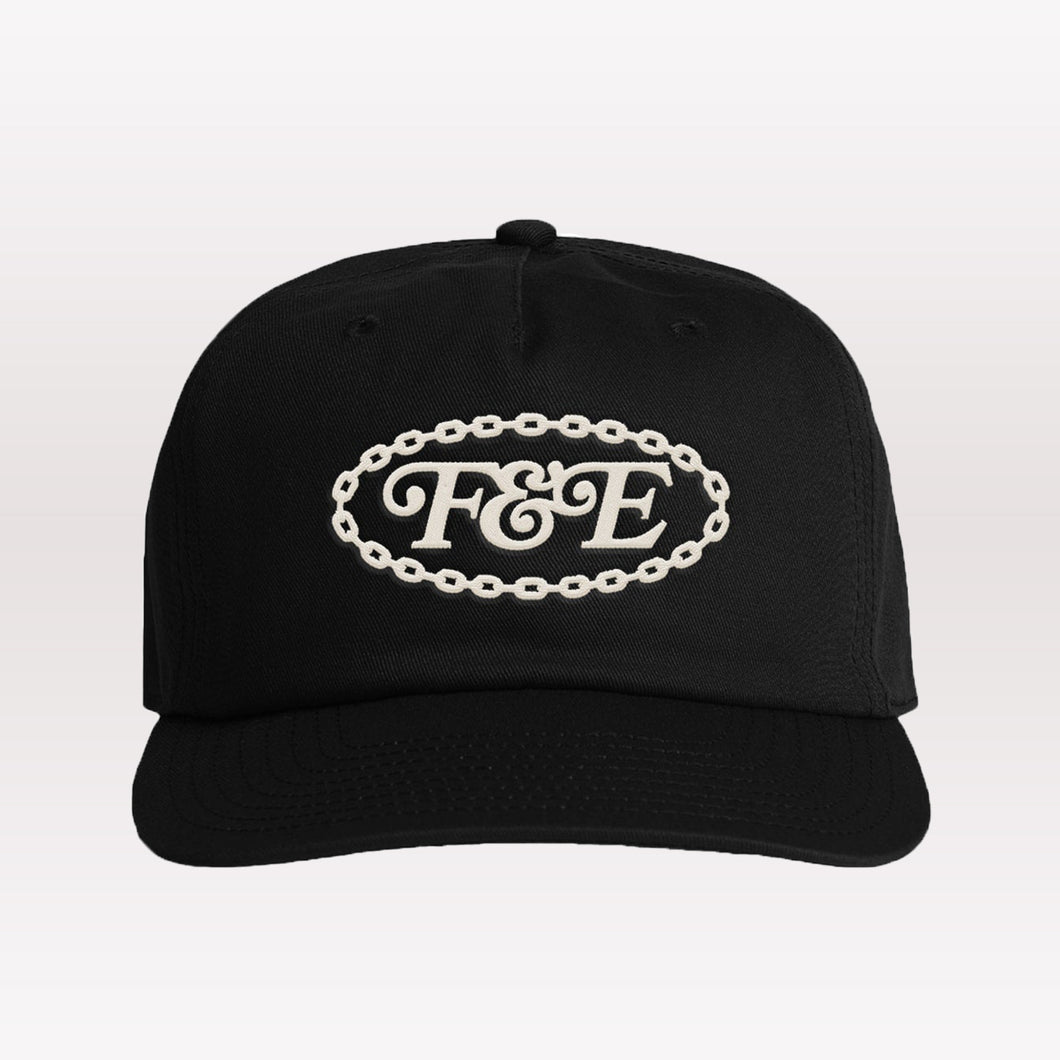 Chain Strapback Hat - Black