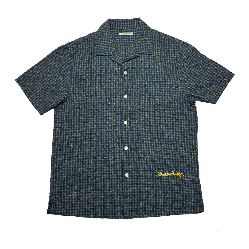 Check Short Sleeve Shirt - Navy
