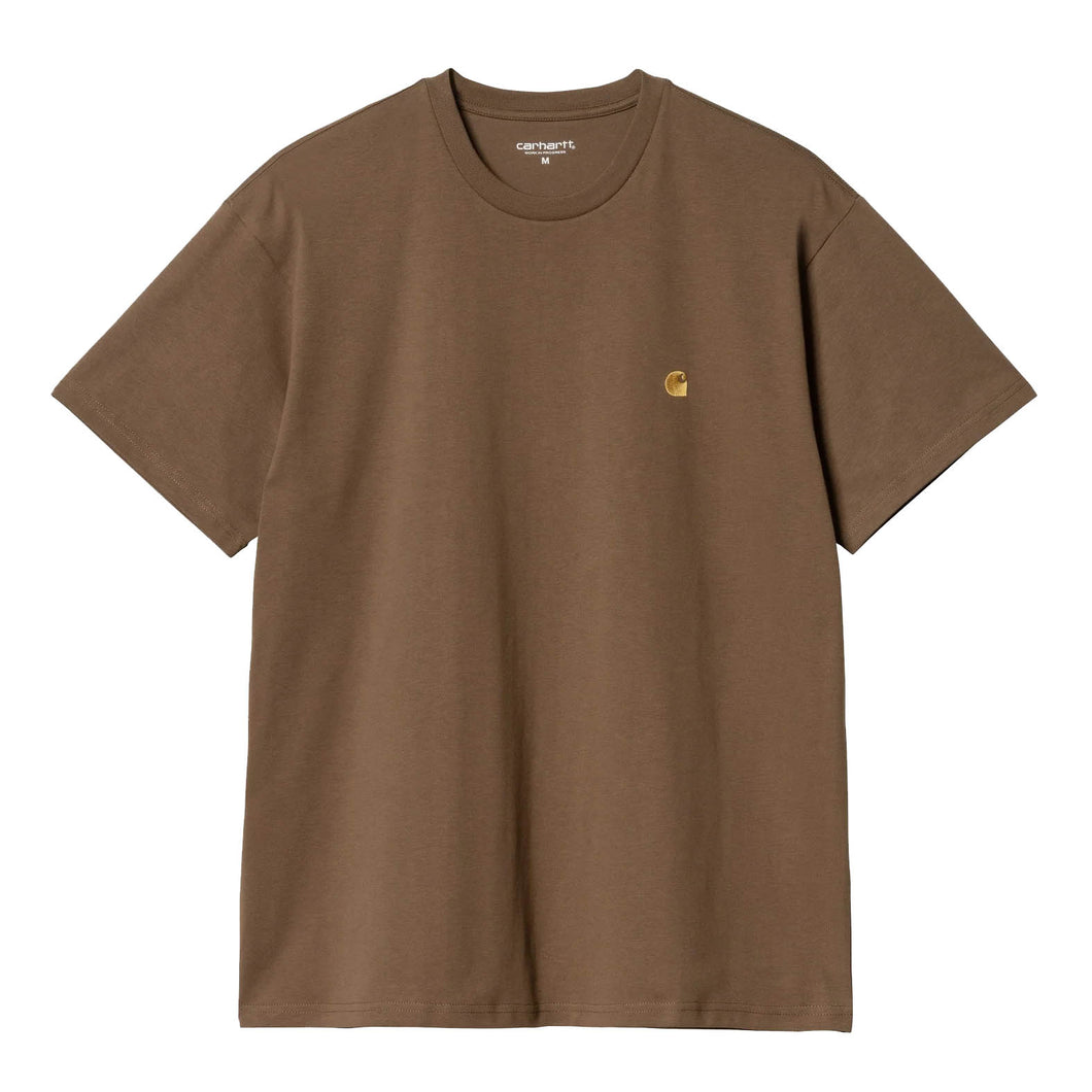 Chase T-Shirt - Chocolate / Gold