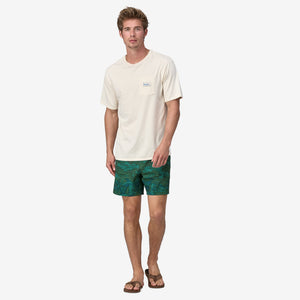 Hydropeak Volley Shorts 16 In. - Cliffs & Coves: Conifer Green