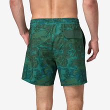 Load image into Gallery viewer, Hydropeak Volley Shorts 16 In. - Cliffs &amp; Coves: Conifer Green
