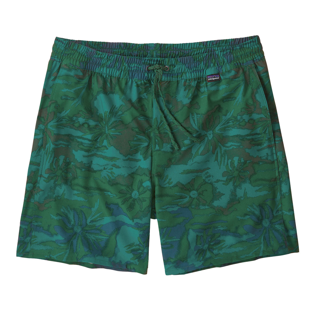 Hydropeak Volley Shorts 16 In. - Cliffs & Coves: Conifer Green