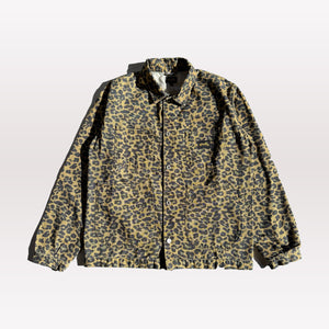 Coverall Jacket - Washed Leopard Camo Duck