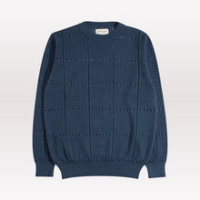 Load image into Gallery viewer, Crochet Crewneck Knit - Blue
