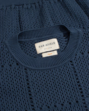 Load image into Gallery viewer, Crochet Crewneck Knit - Blue
