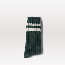 Load image into Gallery viewer, Stripe Knitted Socks - Green / Purple
