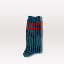 Load image into Gallery viewer, Stripe Knitted Socks - Teal
