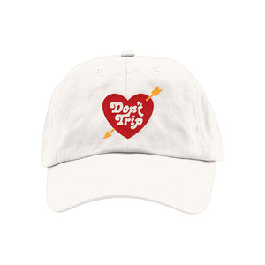 Heart & Arrow Dad Hat - White