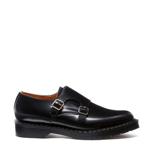 Double Monk Shoe - Hi-Shine Black