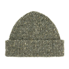 Load image into Gallery viewer, 4003 Speckled Donegal Wool Beanie - Army Green
