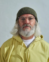 Load image into Gallery viewer, 4003 Speckled Donegal Wool Beanie - Army Green
