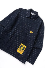 Load image into Gallery viewer, Classic Chore Shirt - Navy Polka Dot
