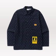 Load image into Gallery viewer, Classic Chore Shirt - Navy Polka Dot

