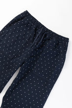 Load image into Gallery viewer, Classic Chef Pants - Navy Polka Dot
