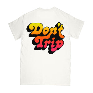 Don't Trip Drop Shadow T-Shirt - White