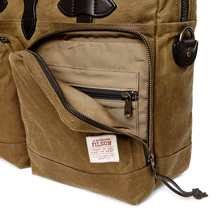 Load image into Gallery viewer, 24 Hour Tin Cloth Briefcase - Dark Tan
