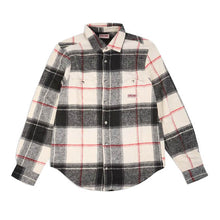 Load image into Gallery viewer, Barrington Flannel Two Pocket Workshirt - White Tan Plaid

