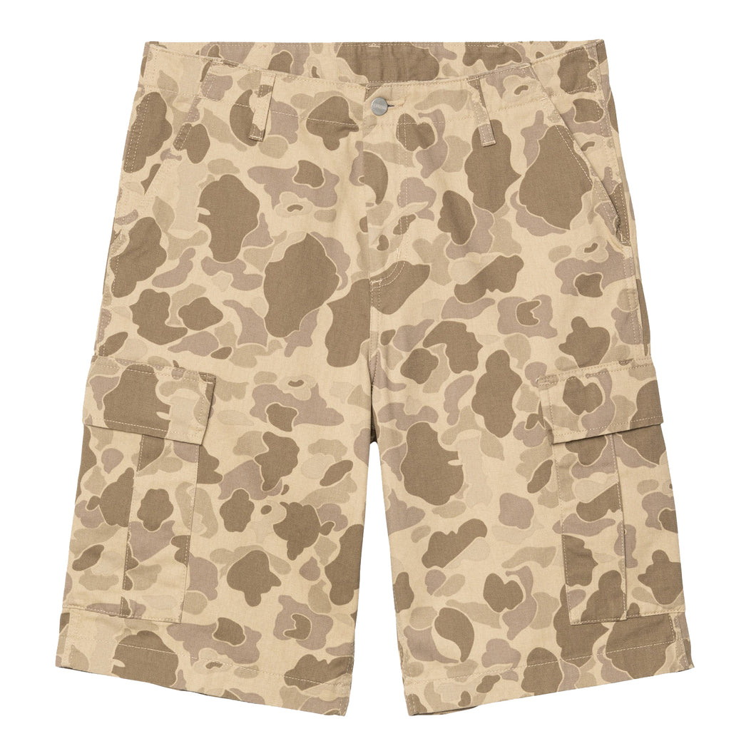 Regular Cargo Short - Camo Duck Rinsed