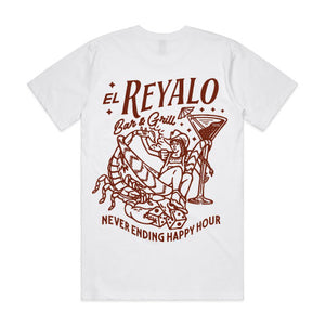 El Reyalo Cowgirl T-Shirt - White / Clay