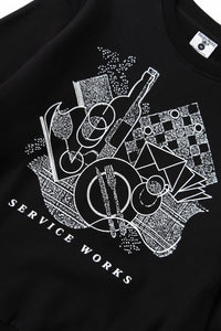 Frequent Flyer Crewneck- Black