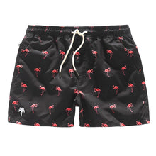 Load image into Gallery viewer, Swim Shorts - Black Flamingo
