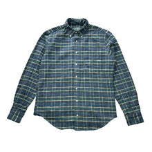 Load image into Gallery viewer, Button Down Shirt - Blue Slubbed Twill Check
