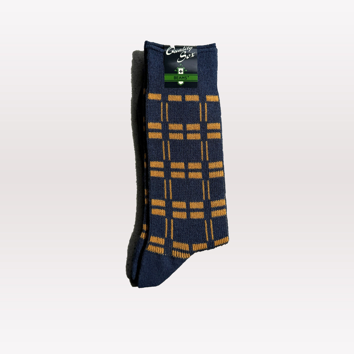 Type.net Socks Beams Plus Net Socks Navy Gold