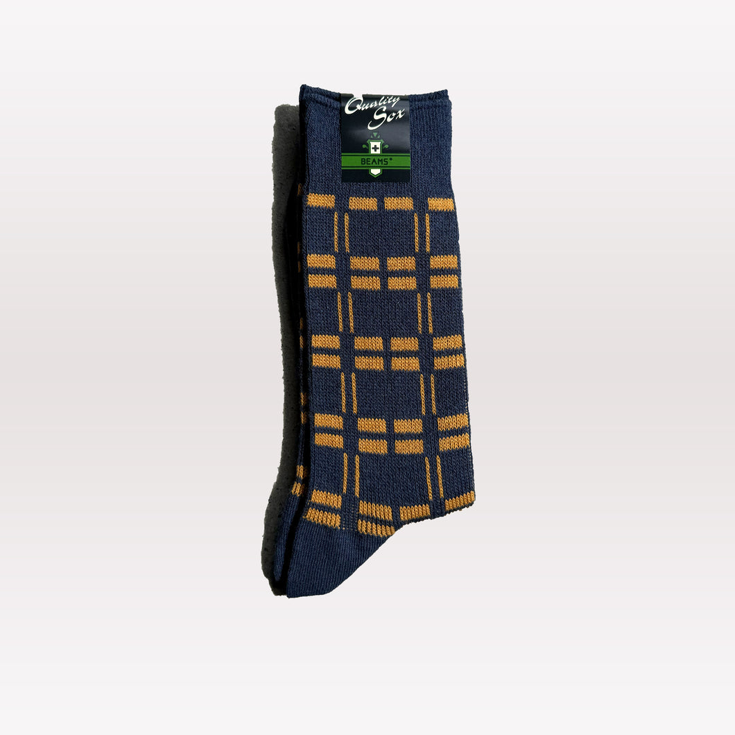 Net Socks - Navy / Gold