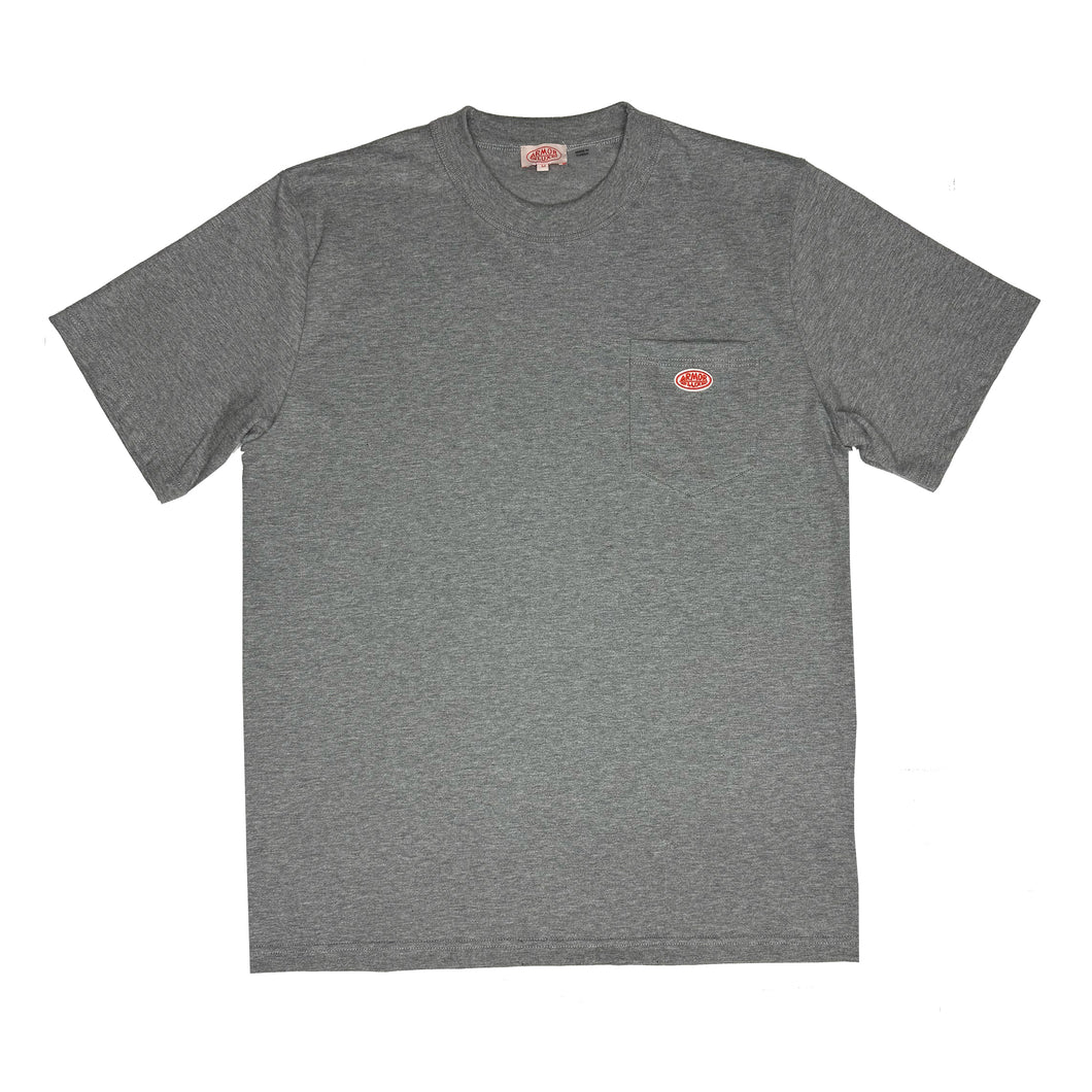 Heritage Pocket T Shirt - Misty Light Grey