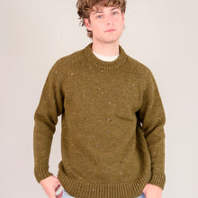 Load image into Gallery viewer, Raglan Chunky Nepp Sweater - Khaki Nepp
