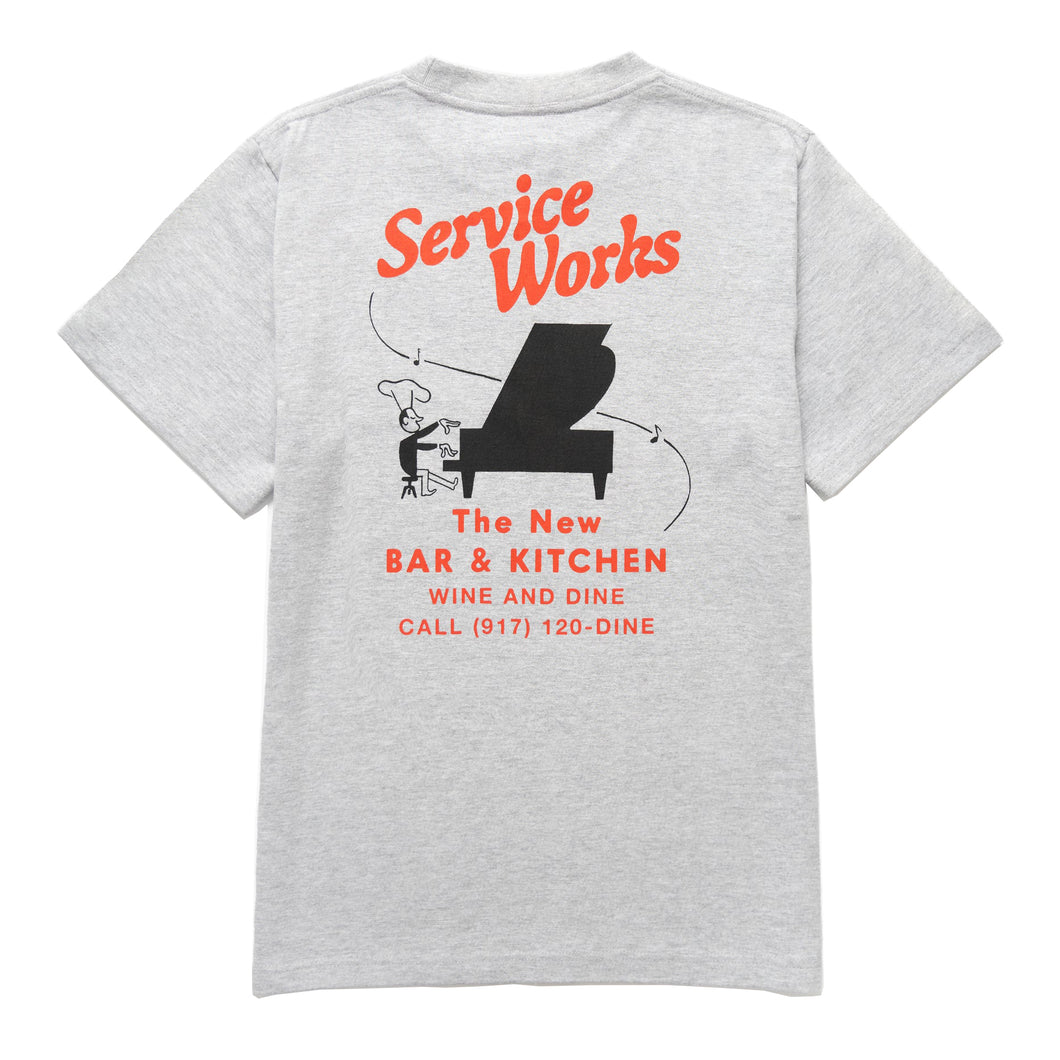 Bar & Kitchen Tee - Heather Grey