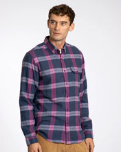Load image into Gallery viewer, Larry Button Down Shirt- Insignia Blue / Magenta Haze
