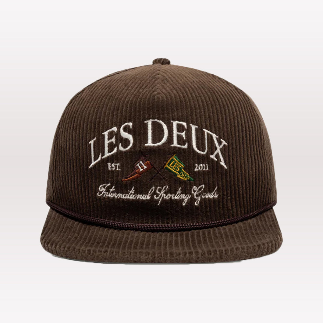 Ivy League Corduroy Cap - Slate Brown