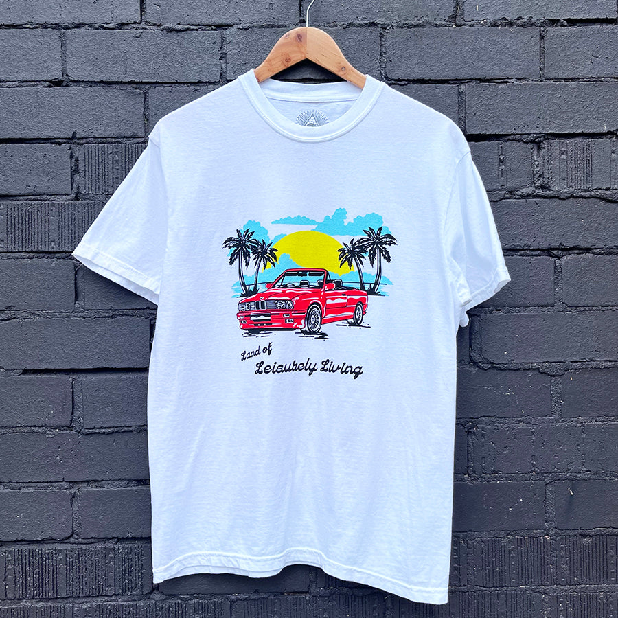 Leisurely Living T-Shirt - Washed White