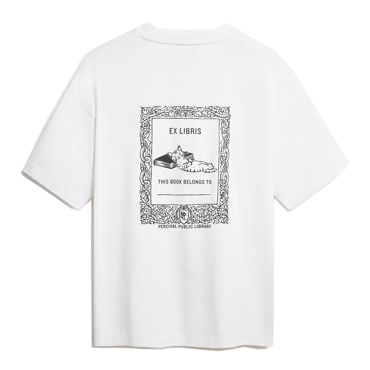 Percival Ex Libris Oversized T Shirt - White