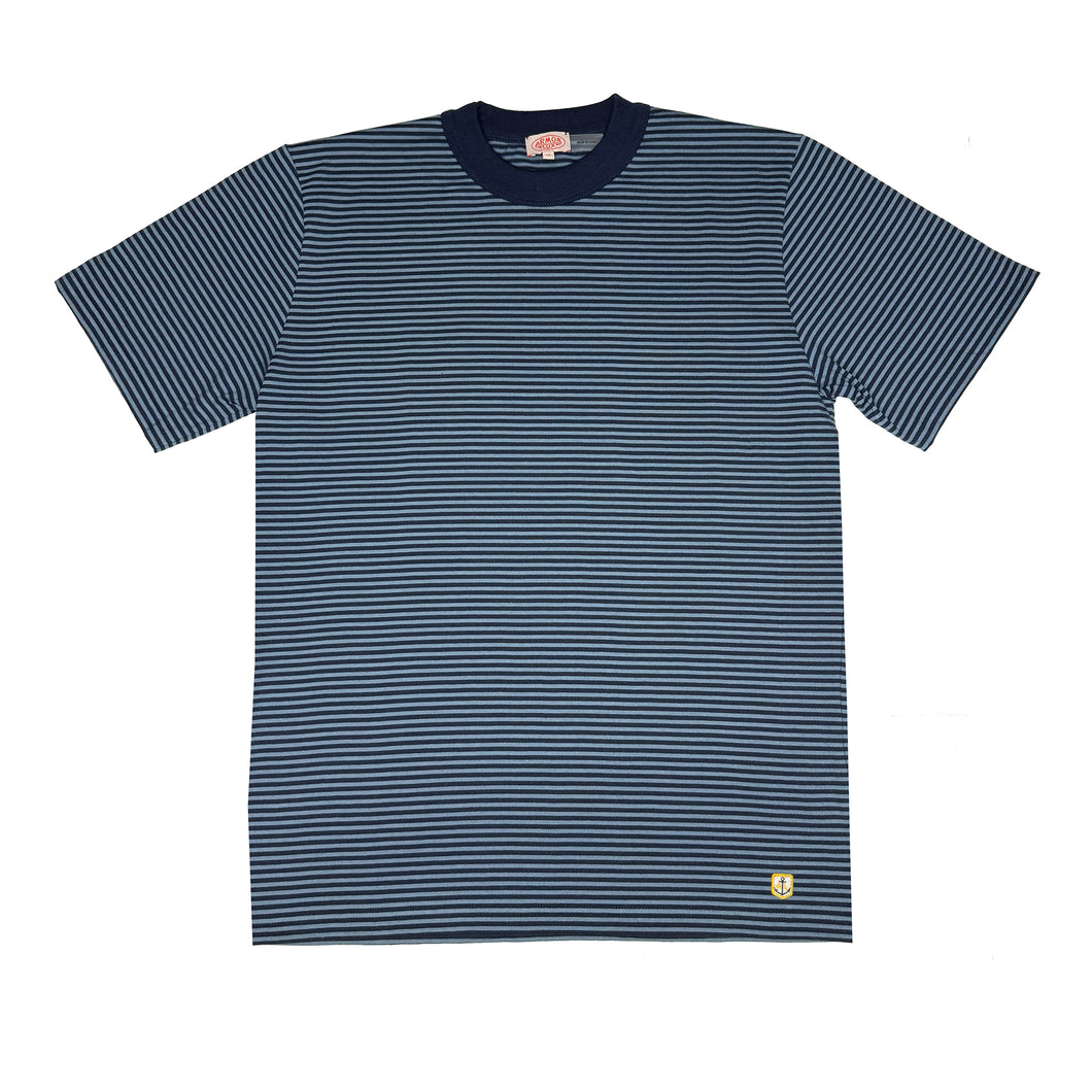 Striped Heritage T Shirt - Marine Deep / Bluefin