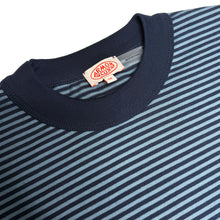 Load image into Gallery viewer, Striped Heritage T Shirt - Marine Deep / Bluefin
