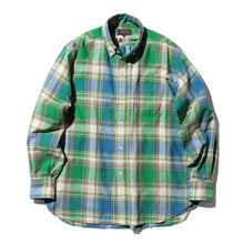 Load image into Gallery viewer, Classic Fit Madras Shirt - Blue / Green

