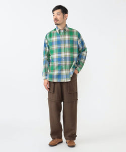 Classic Fit Madras Shirt - Blue / Green