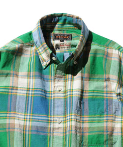 Classic Fit Madras Shirt - Blue / Green
