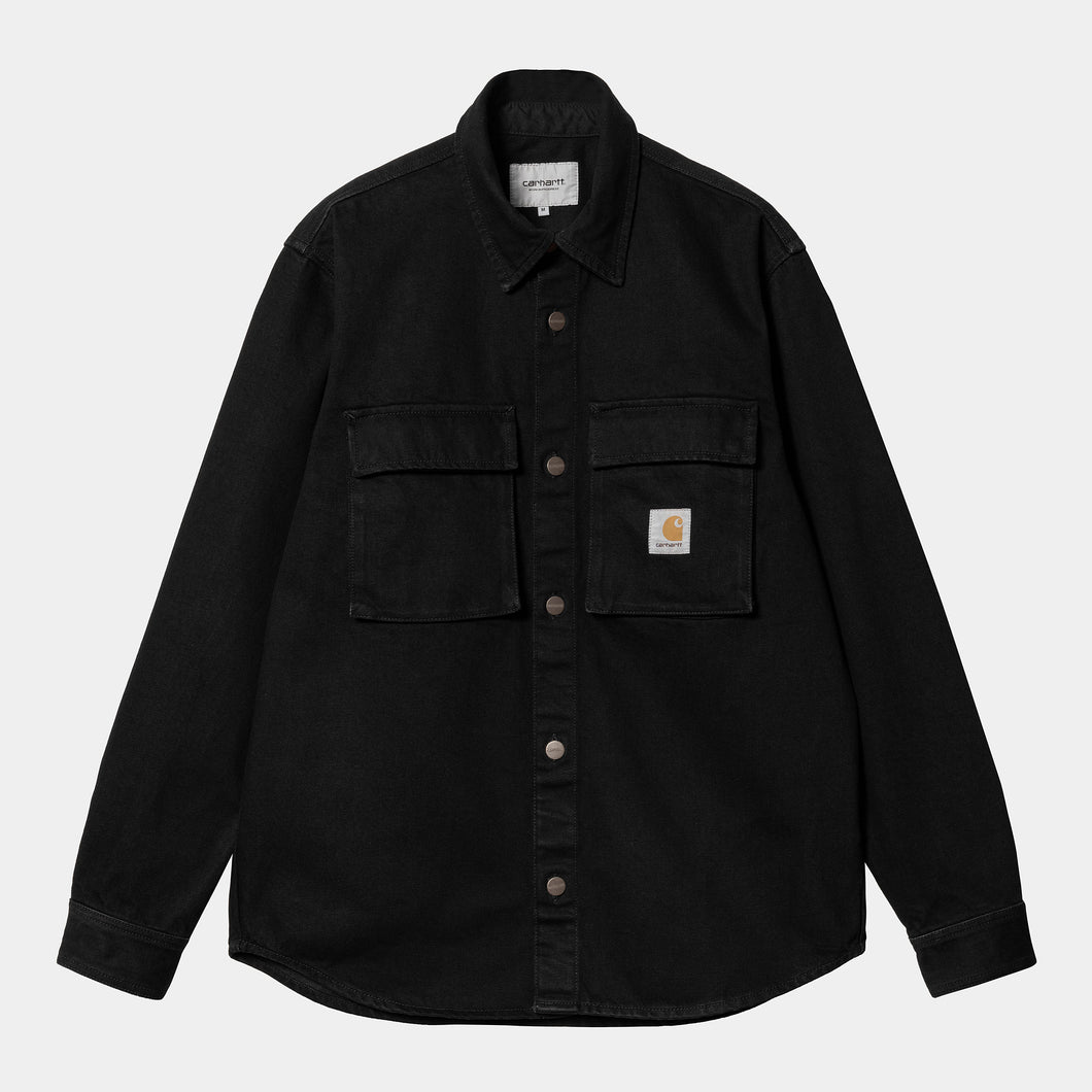 Manny Shirt Jacket - Black Rinsed