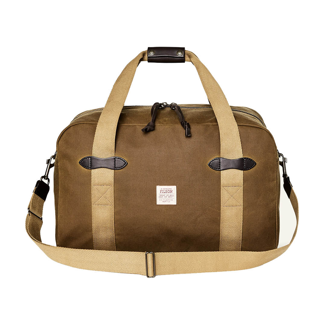 Tin Cloth Medium Duffle Bag Dark Tan