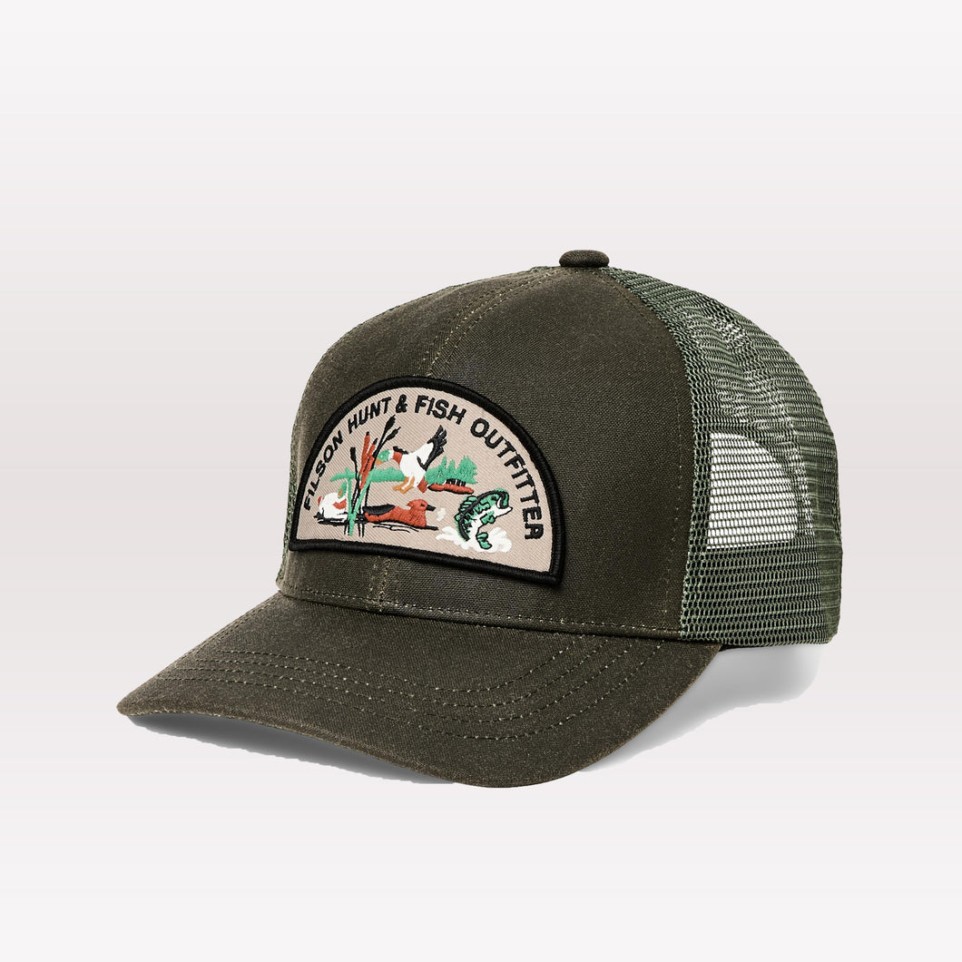 Hunt Fish Logger Mesh Cap - Otter Green
