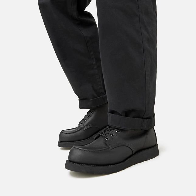 moc toe dress boots Red Wing Classic 6 Inch Boot 8074 NYCO AUG26 Fantastic High Neck Navy Color:Custom