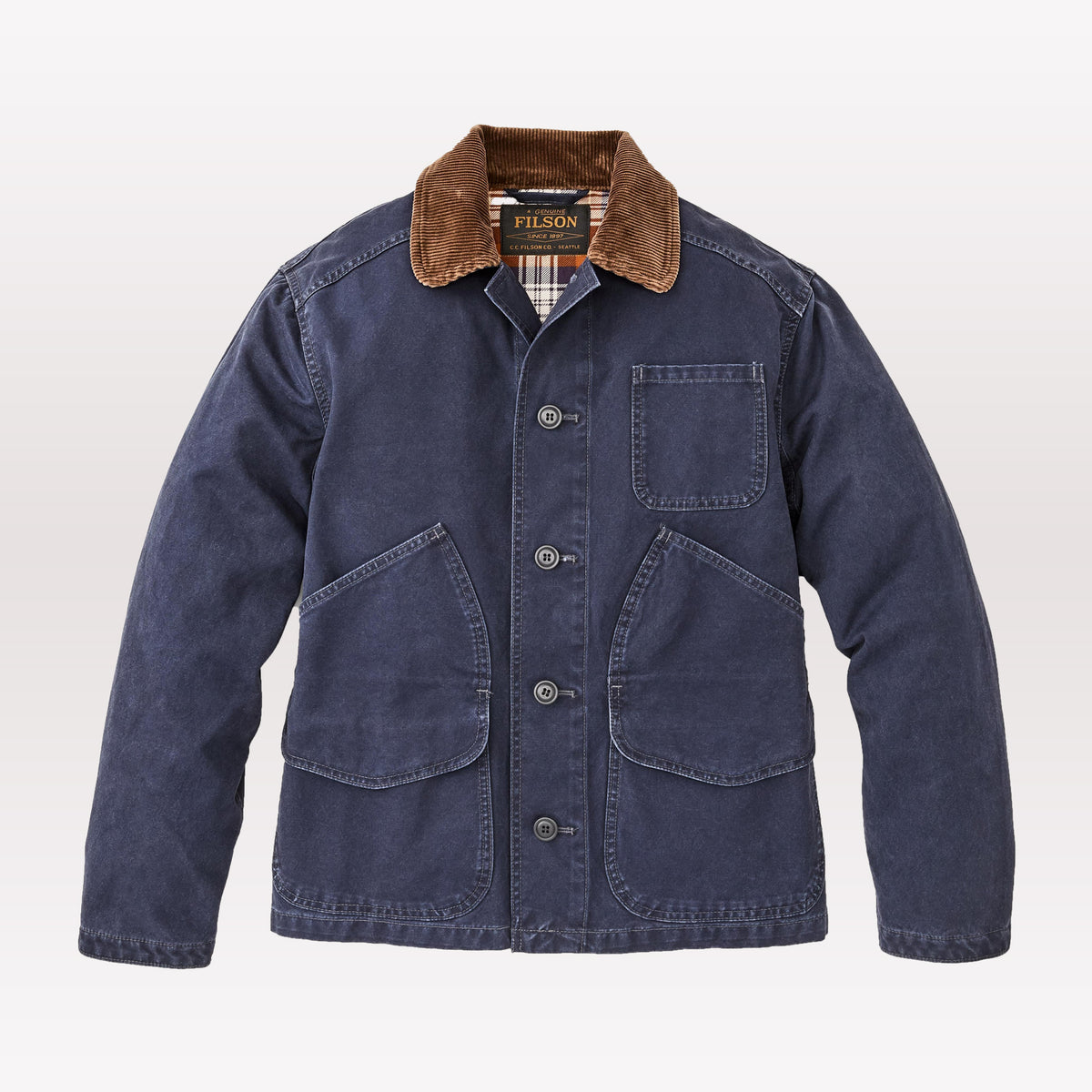 Filson Canvas Outfitter Jacket - Blue Mussel